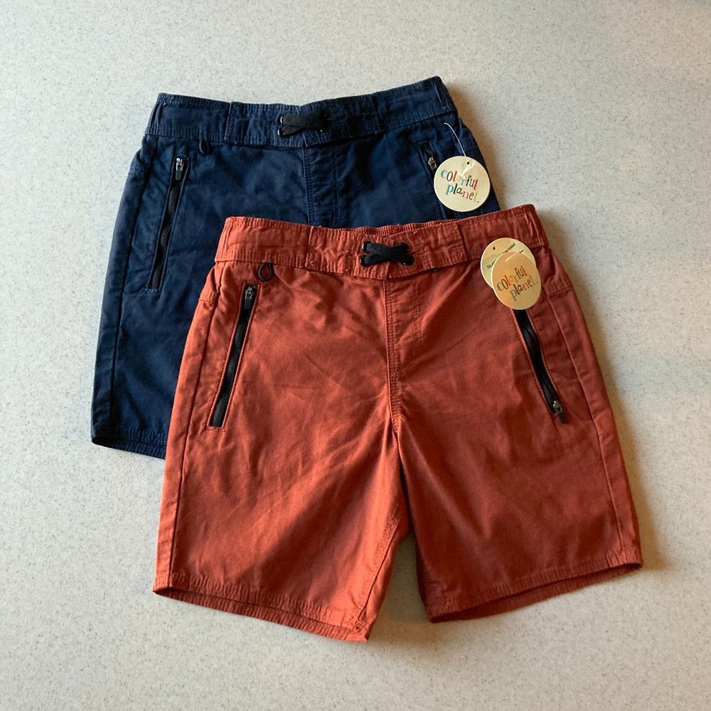 Shorts Two Pack Boys Size M (8) by Colorful Planet NWT